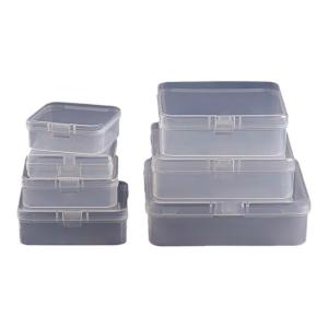 Transparent Divided Storage Box Plastic