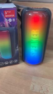 3-inch RGB light wireless Bluetooth speaker portable outdoor Bluetooth subwoofer wireless speaker with FM usb function