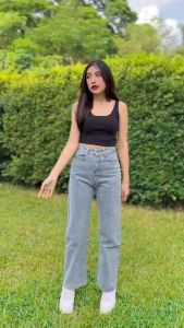 กางเกงยีนส์ผู้หญิงทรงกระบอก กางเกงยีนส์ผู้หญิง เอวสูงขากระบอก ผู้หญิง ราคา ถูกต้อง รสชาติ สุขเฉพาะ