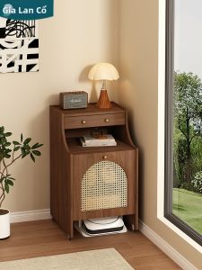 JIALANGE | Robot Vacuum Storage Rack Moving Sofa Side Table