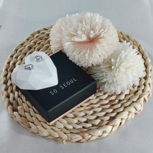 SO SEOUL Callista Teardrop Diamond Simulant Cubic Zirconia Pierced Stud Earrings