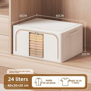 Citylong | Cotton Linen Storage Box for Clothes