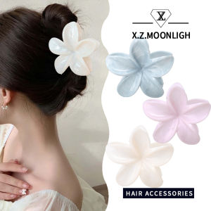 X.z. MOONLIGH ฤดูร้อนมิ้นท์แมมโบ้ดอกลีลาวดีรอยนิ้วมือดอกไม้ปลายสูงที่หนีบผมปากปลาฉลามหวานด้านหลังของหัวกิ๊ฟติดผมสามมิติ