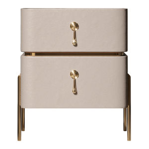 IDEA SPACE | Modern Italian Leather Luxury Nightstand