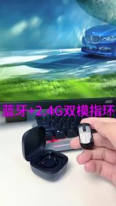 Ring Mouse Wireless 2.4G Bluetooth Dual Mode With Touchpad Rechargeable E-book Video Wireless Remote Control For Tablet Phone