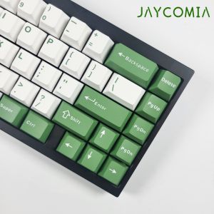 GMK Cheese Green PBT Keycaps Cherry Profile 126 Keys Big Set ISO Layout Key Caps For Mechanical Gaming Keyboard GMK75 Wooting