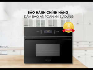 Lò hấp âm tủ Malloca MST48CP dung tích 48L thiết kế mặt kính đen hiện đại công suất 2060W