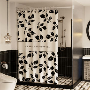 ผ้าม่านห้องน้ํากันน้ําชุดไม่มีเจาะความเป็นส่วนตัวพาร์ทิชันผ้าม่านห้องอาบน้ําห้องน้ําแม่พิมพ์ Proof Drapes