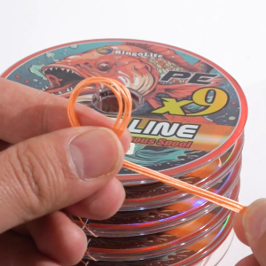 Bingolife Tali Pancing PE X9 Orange 5*100m Connecting Kuat Braid 0.14mm ~ 0.5mm Memancing Laut 500m Umpan