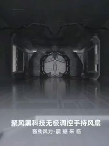 USB Rechargeable Handheld Fan with LED Display & 100 Speeds