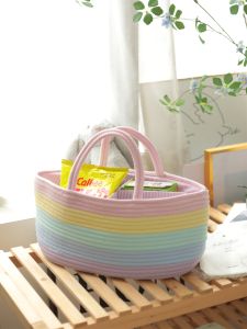 New Eco-friendly Washable Baby Travel Storage Basket Picnic Basket Diaper Separation Basket Portable Handheld Organizer