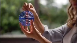 Flying Ball Toy 360° Rotating LED Parent-child Toy Childrens Educational Toy UFO Rotating Suspension Ball Luminous Rechargeable Fun Toy Gift