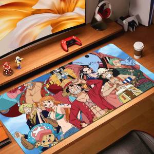 Bandai | One Piece Pirate Crew Anime Gaming Mouse Pad Large Rubber Keyboard Desk Mat With 2MM Stitched Edge Design