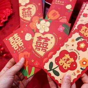 DOUBLE HAPPINESS XI FLOWER WEDDING ANG PAU