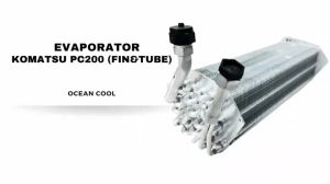 คอยล์เย็น โคมัทสูง รุ่นแป๊บกลม EVA0226 สำหรับ KOMATSU PC-200 (FIN&TUBE)