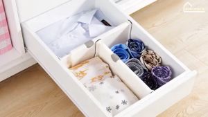 Automatik Vách Chắn Hộc Chia Tủ Quần Áo Thanh Ngăn Kéo Tủ Bếp Bàn Đựng Đồ Dùng Cá Nhân Đồ Lót Mỹ Phẩm Tiện Lợi