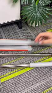 ไม้ถูพื้น แฟลตม็อบไมโครไฟเบอร์  Flat Mop ไม้ถูพื้นหัวเเบน สามารถล้างและรีดน้ำได้ แยกช่องซักล้าง-รีดแห้ง สะดวกและสะอาด ไม่เลอะมือ ใช้งานง่าย สะดวก แห้งเร็ว