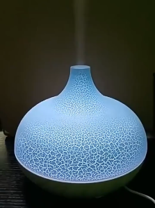 Klein_Home เครื่องอะโรมาเทอราพีปรับแสงได้ 7 ระดับ เสียงเงียบ ป้องกันไฟดับ แสงอุ่นนุ่มนวล ความจุแทงค์น้ำ 300 มล.