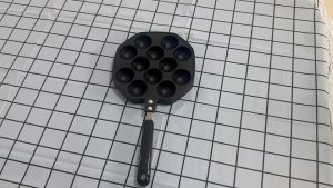 กระทะทําทาโกะยากิ แบบ 12 ลูก (ขนาดลูกละ 4 ซม.) ใช้กับเตาแก็ส