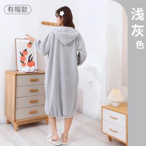 Bộ Đồ Bơi Cotton Pure Cotton Absorbent Quick Dry Bathrobe Có Mũ Cho Nữ Bộ Đồ Bơi Cotton Mềm Mại Thoải Mái Thoáng Khí