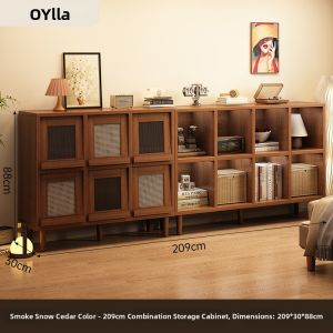OYIla | French Vintage Wall-leaning Storage Cabinet with Shelves
