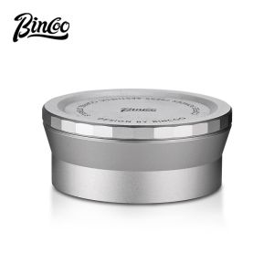 BINCOO Moka Pot Distributor Tamper Espresso Portafilter Coffee Powder Press Coffee Powder Packer Prevents Powder Flyaway and Spillage