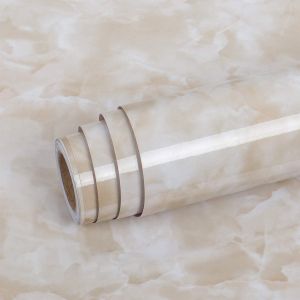 PVC Thickened Waterproof And Oil-proof Marble Wallpaper Self-adhesive Sticker Bathroom Cabinet Cooktop Desktop Decorative Film