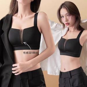 KLAME M-4XL Plus Size Womens Anti-sagging Wire-free Fixed Cup Seamless Breathable Thin Bra KLM1376