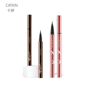 Catkin ดินสอเขียนขอบตาแบบน้ำแห้งเร็ว ทนต่อเหงื่อและน้ำ ไม่ซีดจาง ปลายบาง สำหรับผู้หญิง เครื่องมือแต่งหน้า