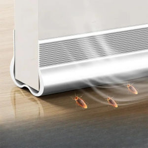 Dải Niêm Phong Đáy Cửa Linh Hoạt Bằng Nhựa PVC 93cm Cách Âm Chống Gió Chống Bụi Dưới Cửa Băng Chặn Gió Để Cách Nhiệt Cho Gia Đình