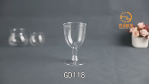 20Pcs Shatter Resistant Plastic Wine Goblets Disposable PS Champagne Cups for Wedding Picnic Party