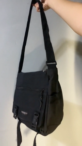 SENSI PIC# High quality Korean Canvas Bag shoulder Crossbody Student Messenger Bag for Men/Women