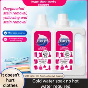 【Washing without damaging clothes】Oxygen Bleach Laundry Detergent Yellowing Stain Remover Oxygen Stain Remover Color Protecting Bleach Cleaner漂白洗衣液