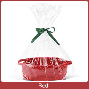 Small Woven Easter Basket with Gift Bags and Ribbons Durable Baskets for Gifts Empty Small Rope Basket for Storage Baskets