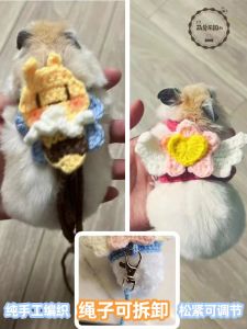 Hamster Leash Outdoor Flower Branch Mouse Hat Pet Accessories Universal Hamster Clothes Golden Retriever Specialty Headwear