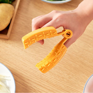 Japanese Style Kitchen Vegetable Cutter Hand Protector Rice Wood Clamp on Grip Sharpener Food Grinding Hand Safety Tool