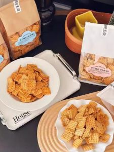 Handmade Snacks Crispy Rice Cake Chocolate Flavor Herbs Henan Special Product Leisure Small Snacks Steak Flavor Soup Flavor