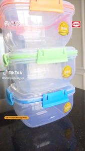 ( BISA COD ) PROMO Shinpo SIP-328 Glow / Kotak Plastik Polos / Kotak Makan / Food Storage / Wadah Makanan - 1.5L