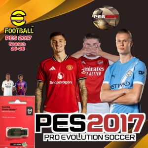FLASHDISK ISI GAME PES 2017 PATCH SEASON E-FOOTBALL 2026 ~ Tinggal colok lalu setting dan langsung main