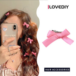 ชุดส่วน ILOVEDIY ขนาดเล็กประดับ โบว์ริบบิ้น สีชมพูก อุตสาหกรรม การเสริมสร้างสวยใบ ความงาม การแต่งเตือน น่ารัก รวมกับกิ๊ฟติดผม บลอนด์