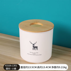 Multifunctional Wooden Tissue Box High-End Living Room Coffee Table Remote Control Integrated Design Luxury Minimalist Style