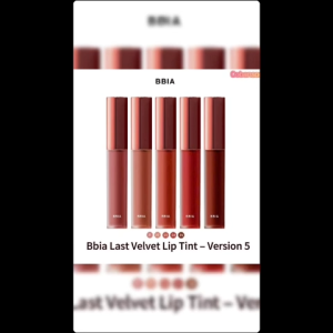 Son Kem Lì Bbia Last Velvet Lip Tint – Version 5
