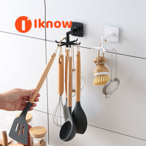 I know 360 Degrees Rotated 6 Hooks Multi-Purpose Rotatable Rack For Kitchen Utensils Organizer Spatula Spoon Storage Hanger Accessories