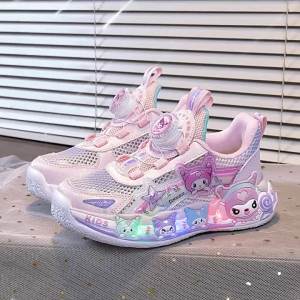 KUOBURENSHENG | Anti-slip Bottom Girls Shoes Leather Sporty Casual Shoes