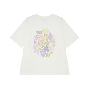 Sleek Floral Print T-Shirt Women