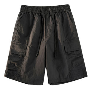 MiiOW | Summer Thin Ice Silk Work Shorts Loose Straight