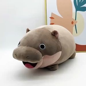 COD ตุ๊กตา MooDeng Hippo ตุ๊กตาสัตว์ Plush ตุ๊กตาของเล่น Moo Deng Hippo Bouncy Pygmy Hippo ของขวัญวันเกิด