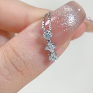 LAZO DIAMOND Trilogy to Heart Two-way Diamond Pendant in 9k White Gold