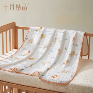 TEN-M JOURNEY Baby Gauze Bath Towel – Ultra-Soft Pure Cotton – Designed for Newborns – Quick-Drying