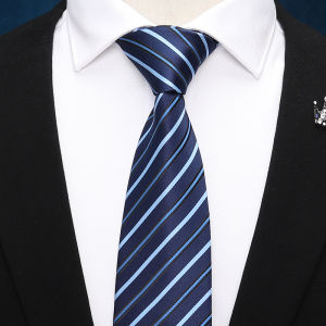 Zipper Business Tie Mens Wedding Groom No-Tie Multicolor Stripe Diagonal Black Blue Necktie Fashionable Office Wear Accessory